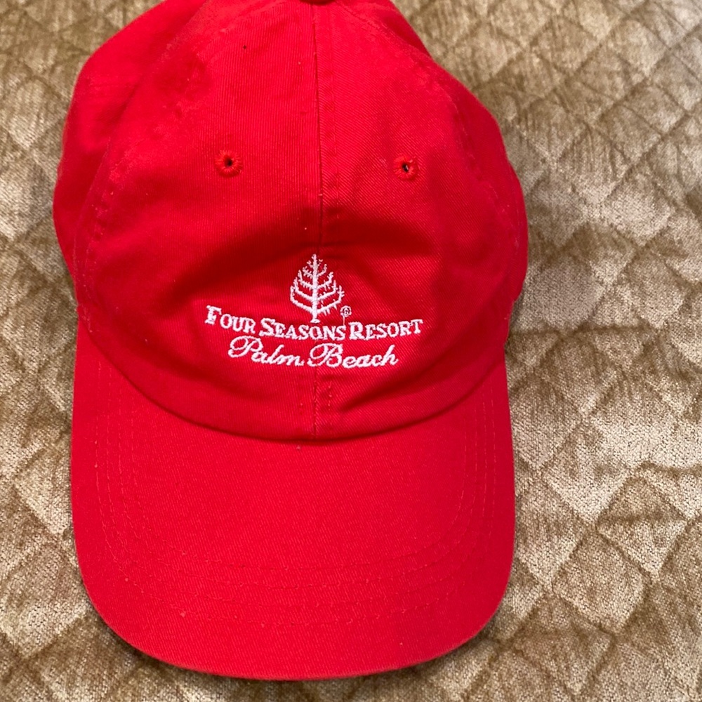 Red Four Seasons Resort Palm Beach Baseball Hat